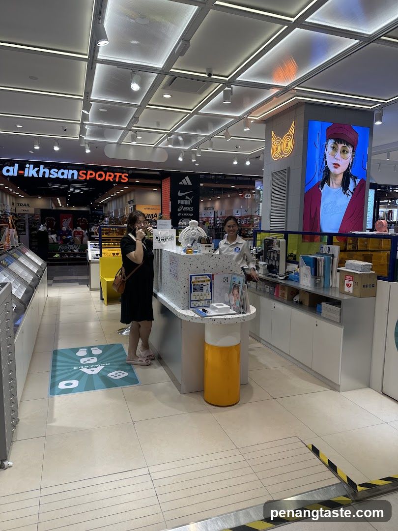 Interior of a shopping mall