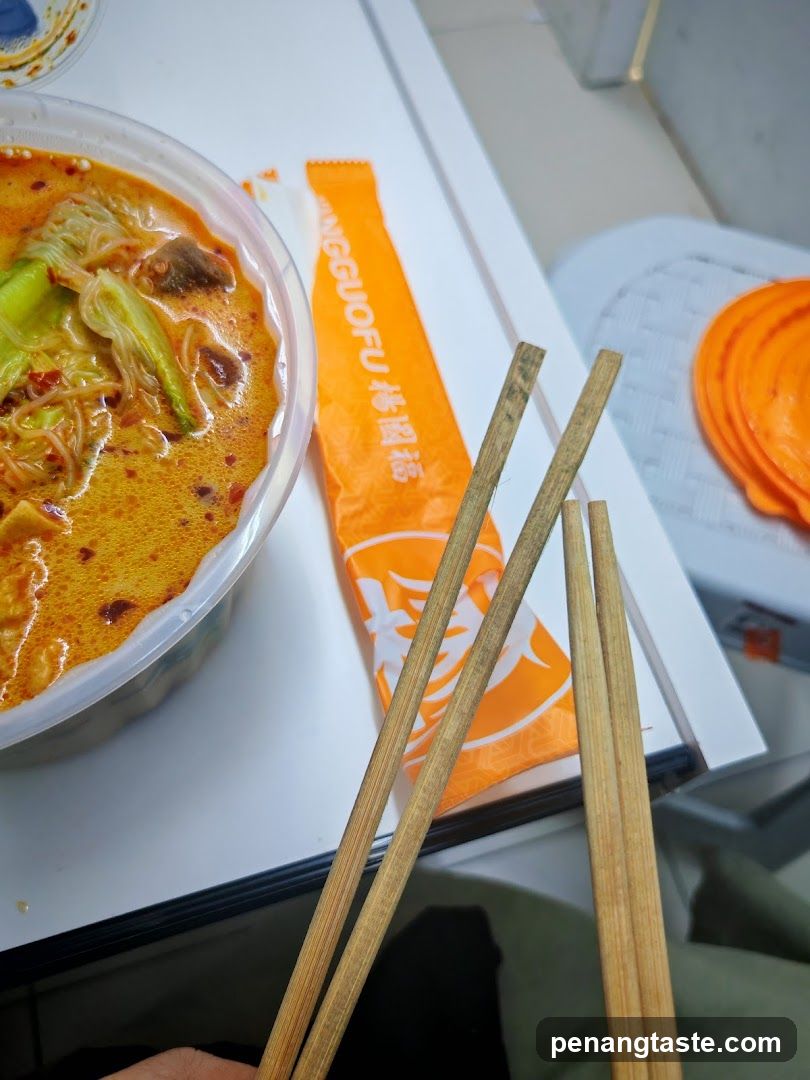 Food and utensils on table