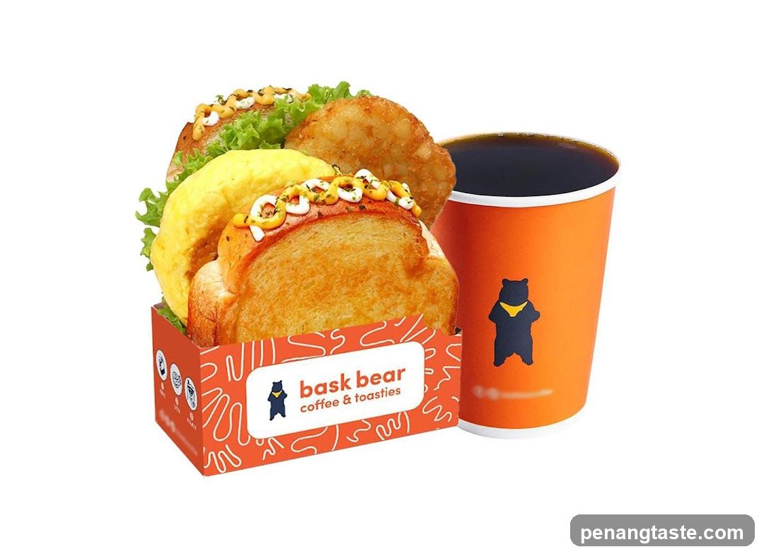 Bask Bear Coffee & Toasties Product Display
