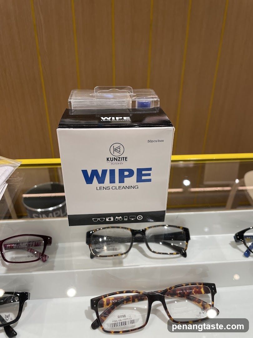Eyewear and Lens Cleaning Products Display