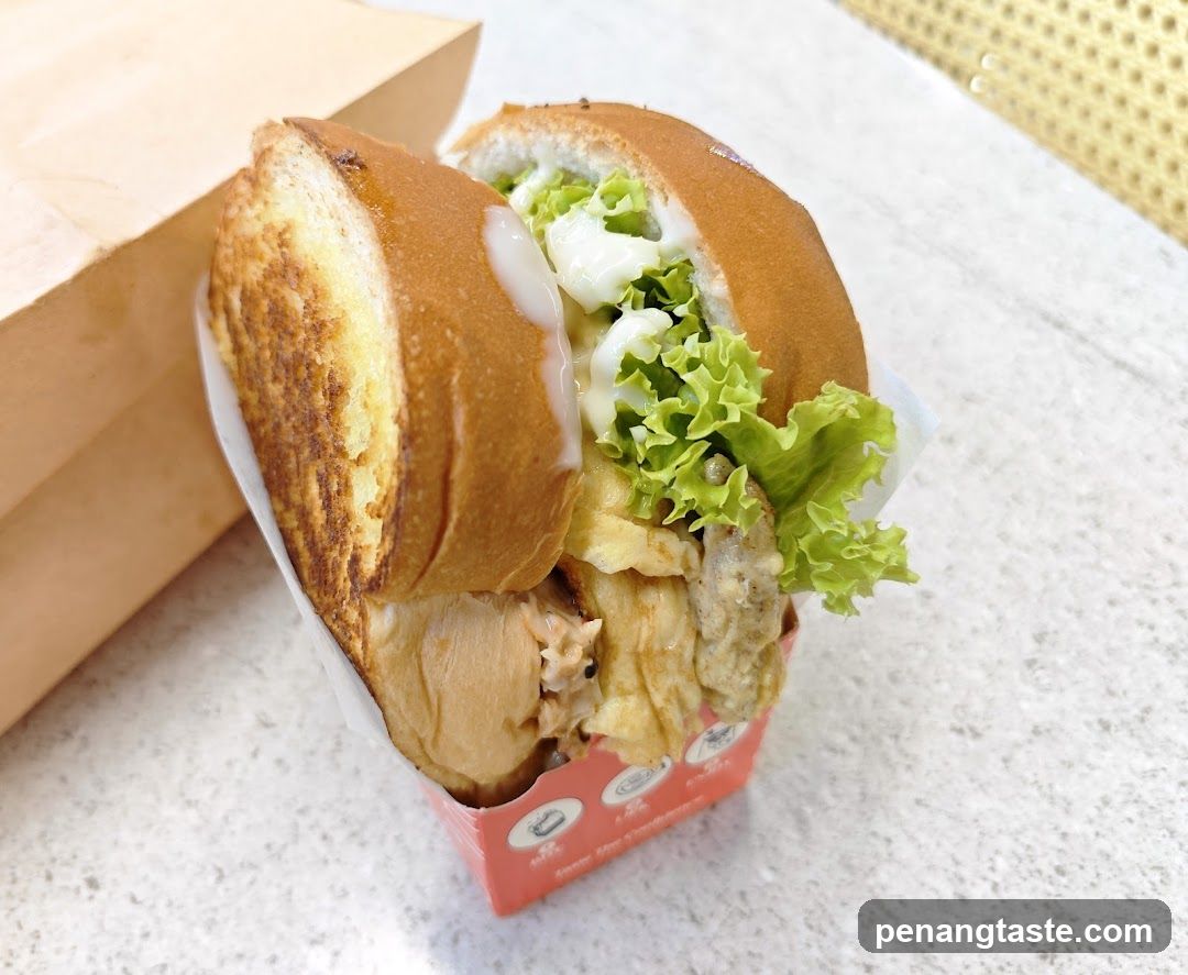 Sandwich in packaging