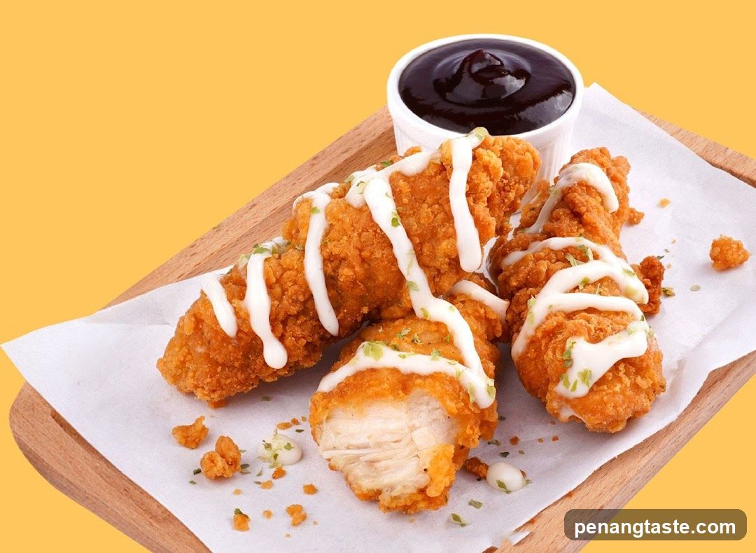 Fried Chicken Strips with Sauce