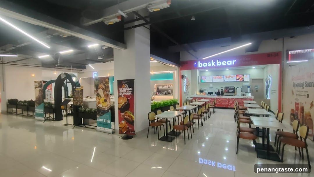 Interior of a food court