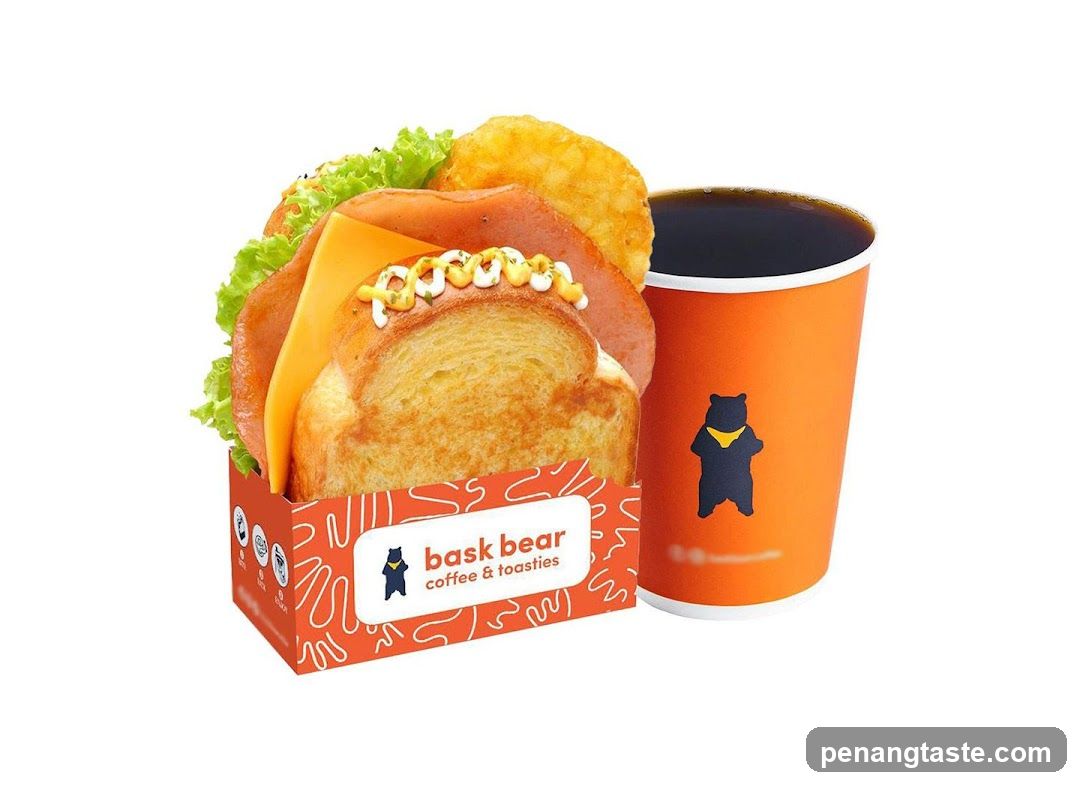 Bask Bear Coffee & Toasties Product Display