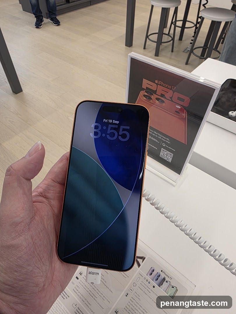 iPhone display in store