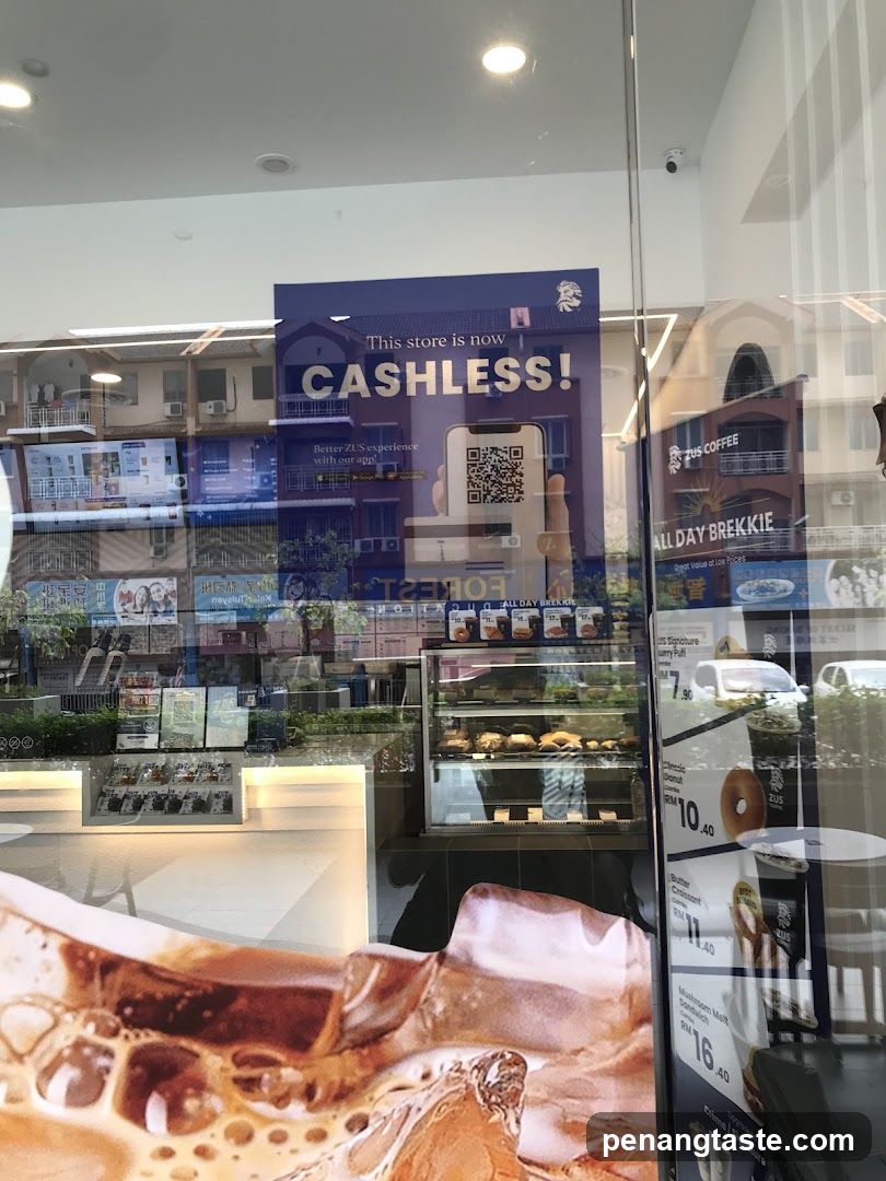 Storefront View with Promotional Signage
