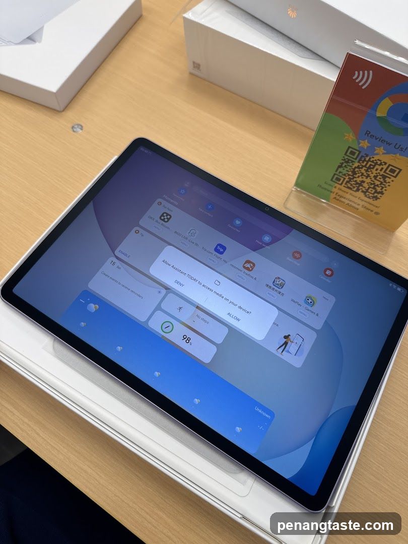 Tablet Display in Store