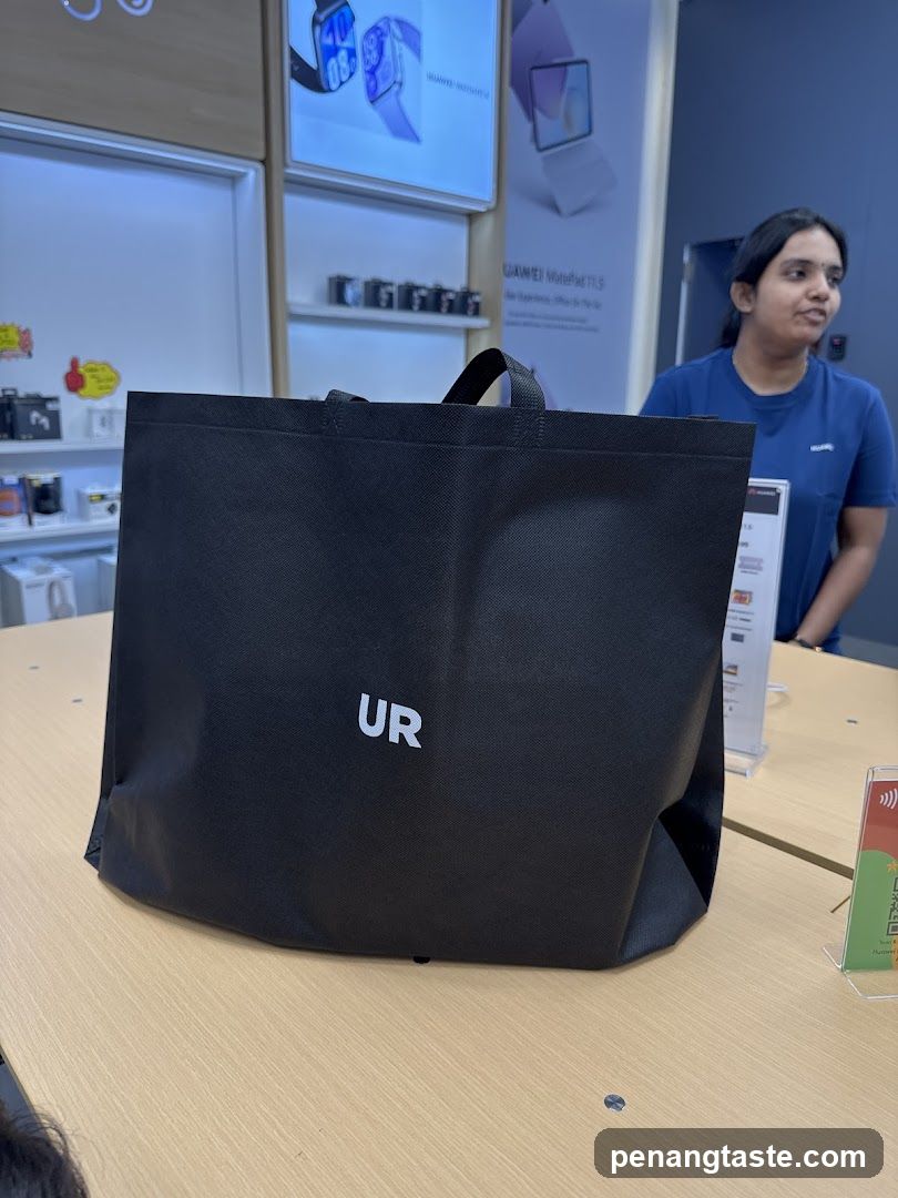Store Interior with Bag and Staff
