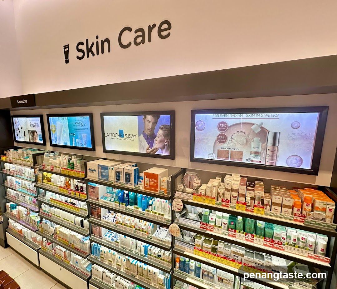 Skin Care Section in Retail Store