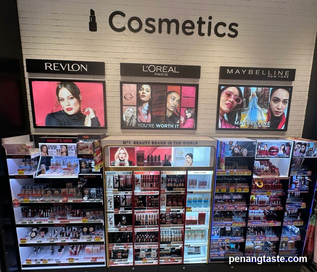 Cosmetics Section in Retail Store