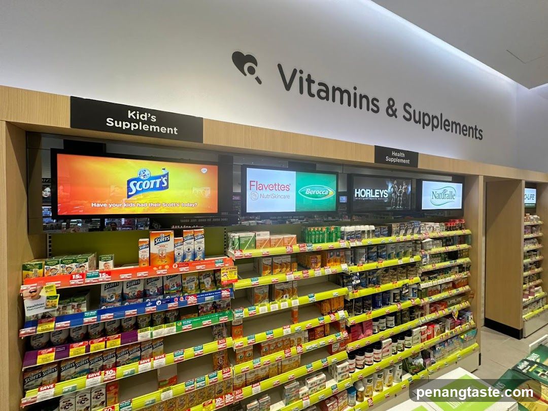 Vitamins & Supplements Section