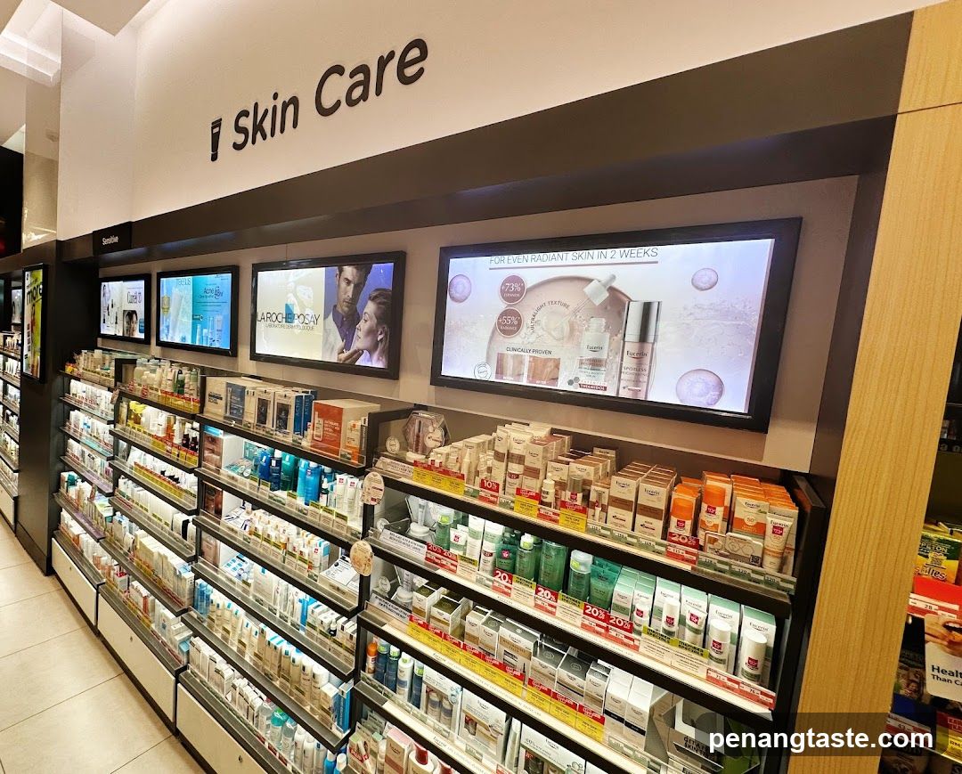 Skin Care Section in Retail Store