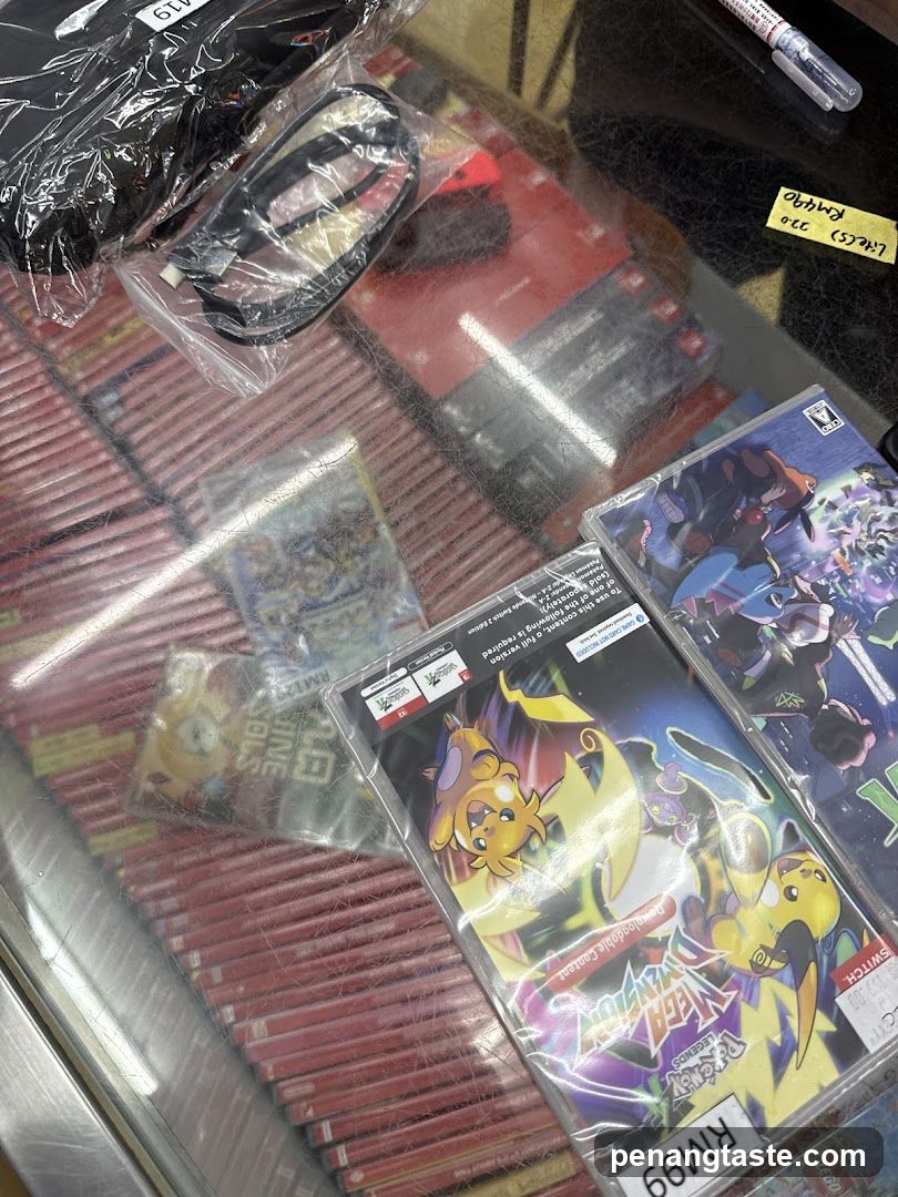 Store Display of Video Games and Accessories