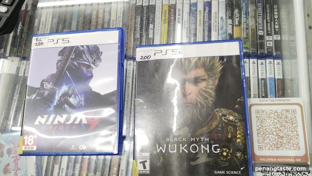 PS5 Game Cases on Display