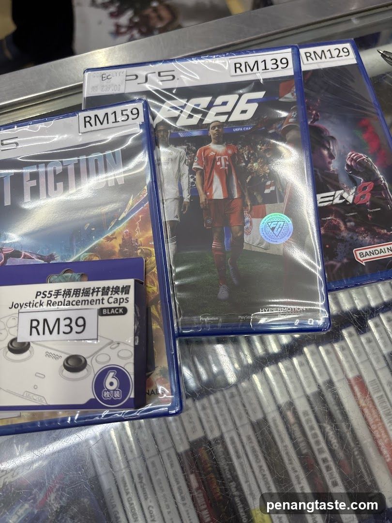 PS5 Games and Accessories Display