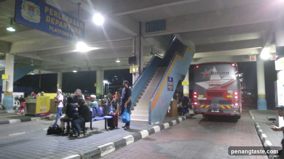 Departure Platform at Bus Terminal