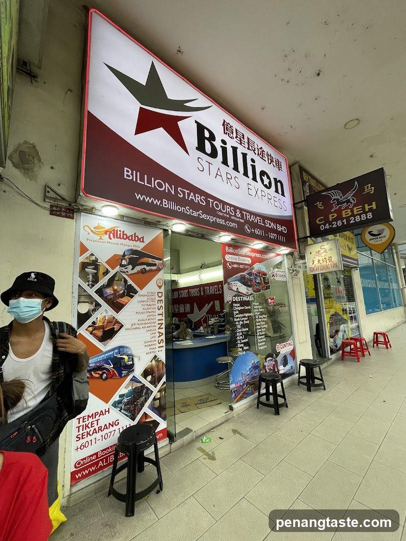 Billion Stars Express Bus Ticket Counter
