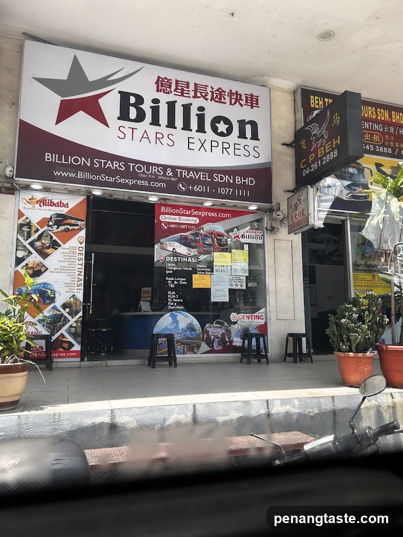 Billion Stars Express Bus Ticket Counter