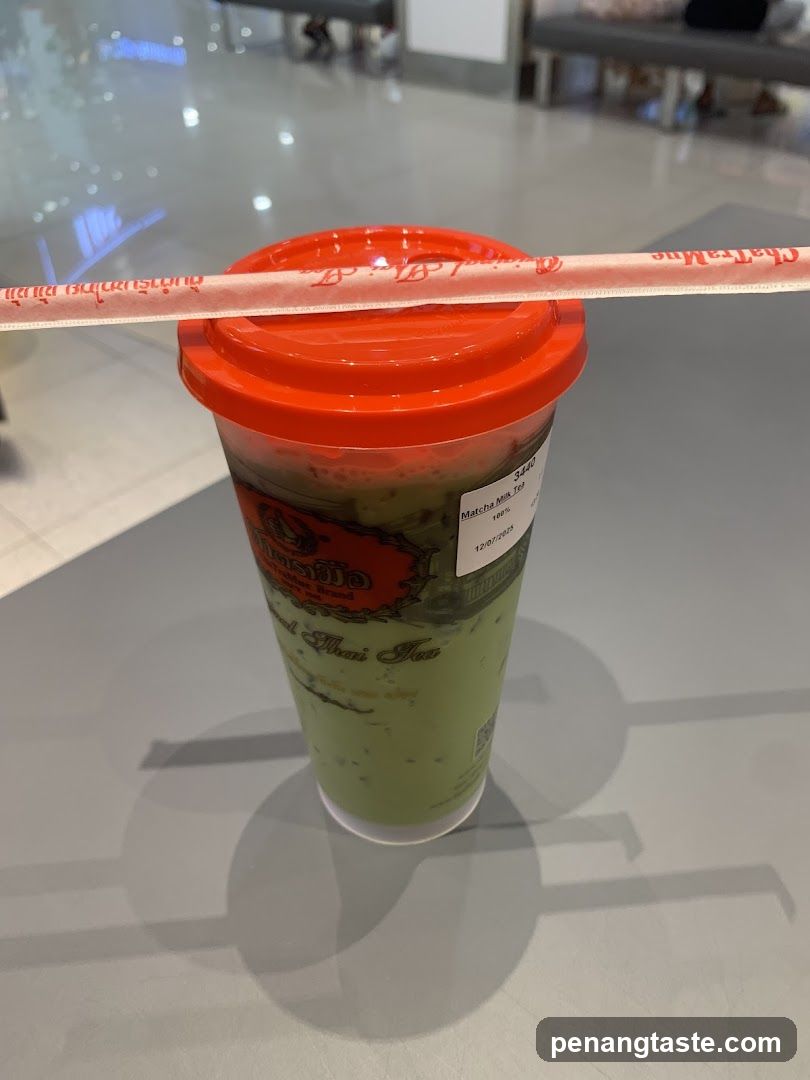 Matcha Milk Tea Cup