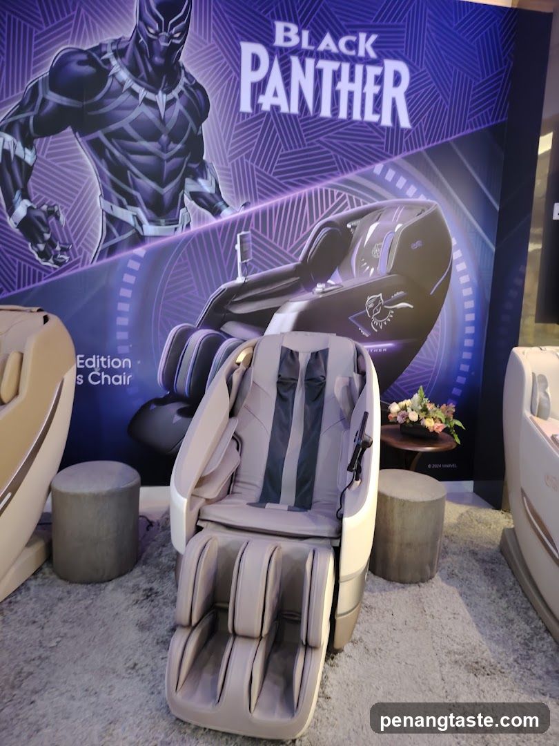 Black Panther Edition Massage Chair Display
