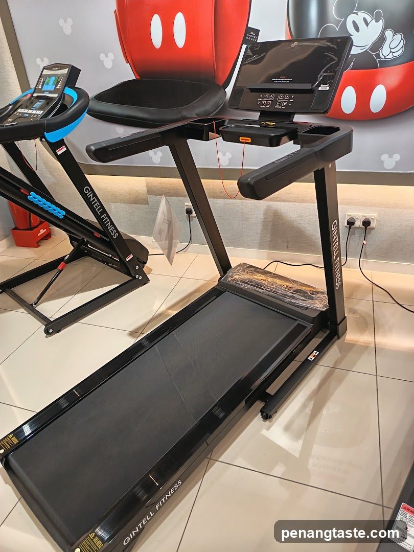 Treadmill Display in Fitness Store