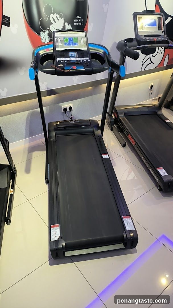 Treadmill Display in Fitness Center