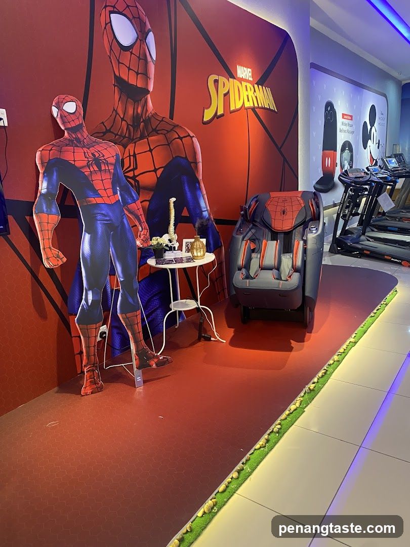 Spider-Man themed display area