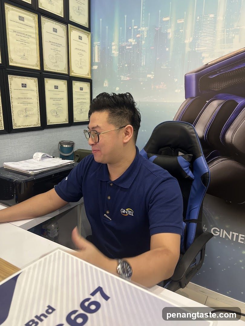 Office Interior with Staff Member