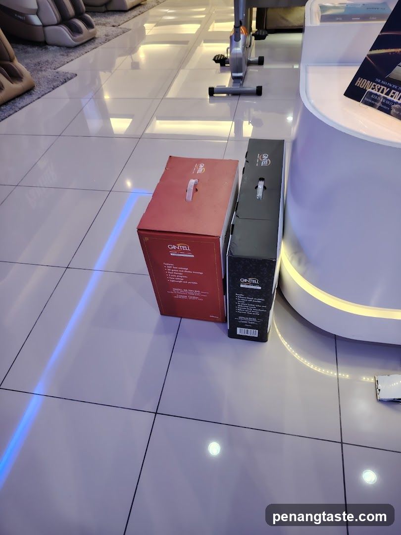 Store Interior with Product Boxes