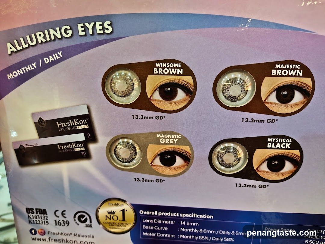 FreshKon Alluring Eyes Contact Lenses Packaging