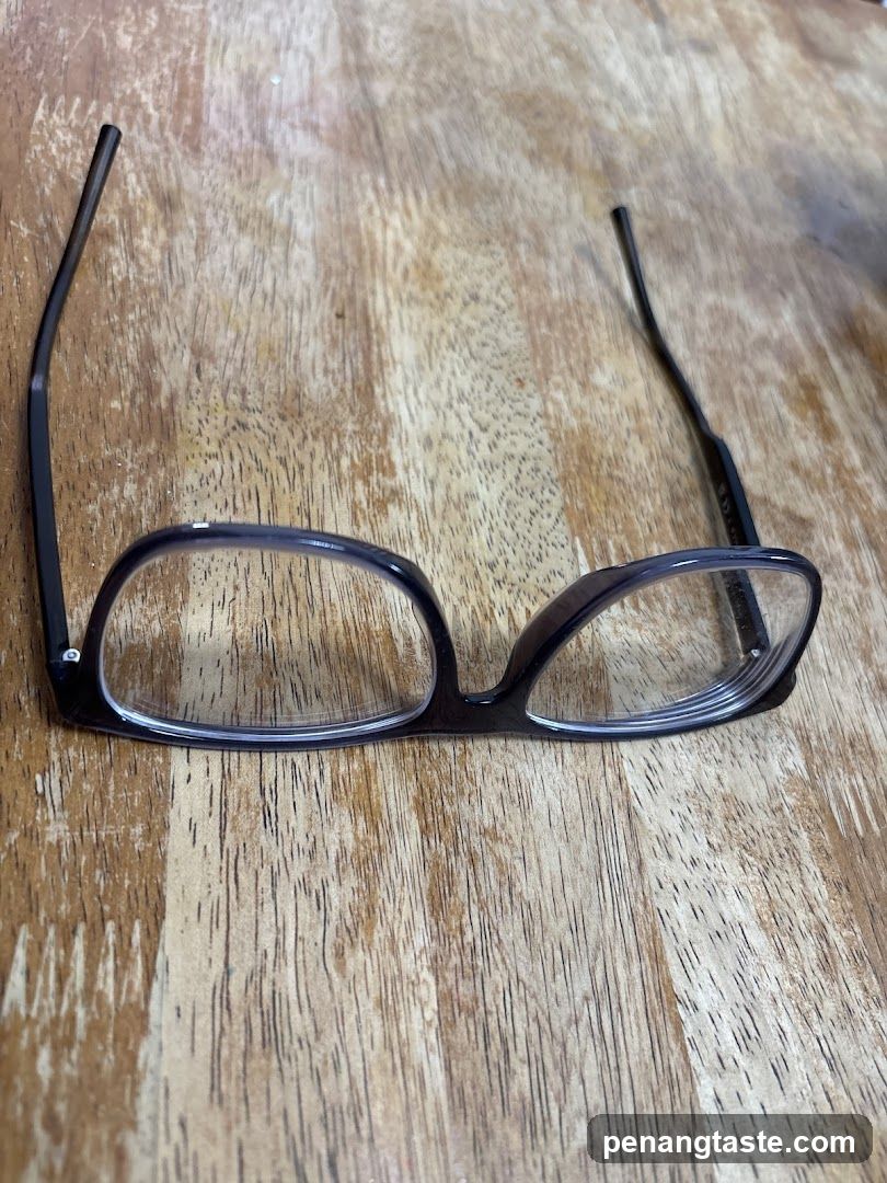 Glasses on wooden surface