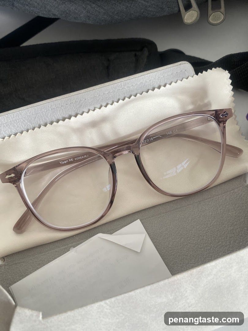 Eyeglasses in case