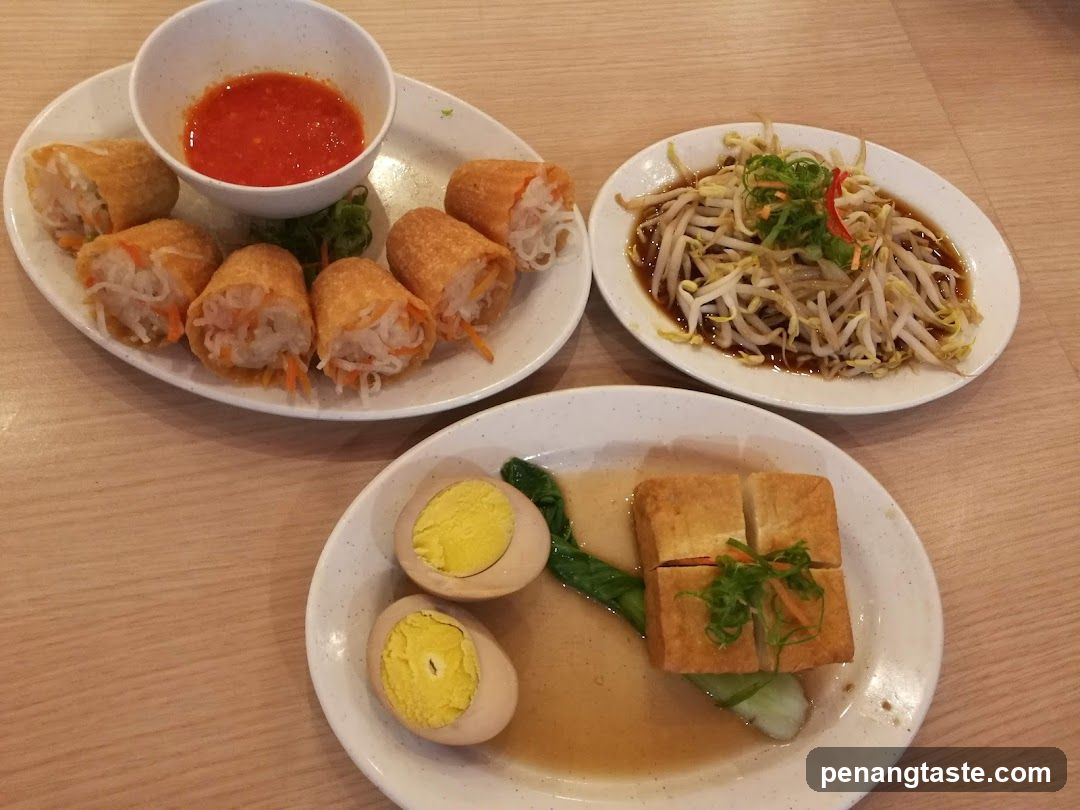 Food served on plates