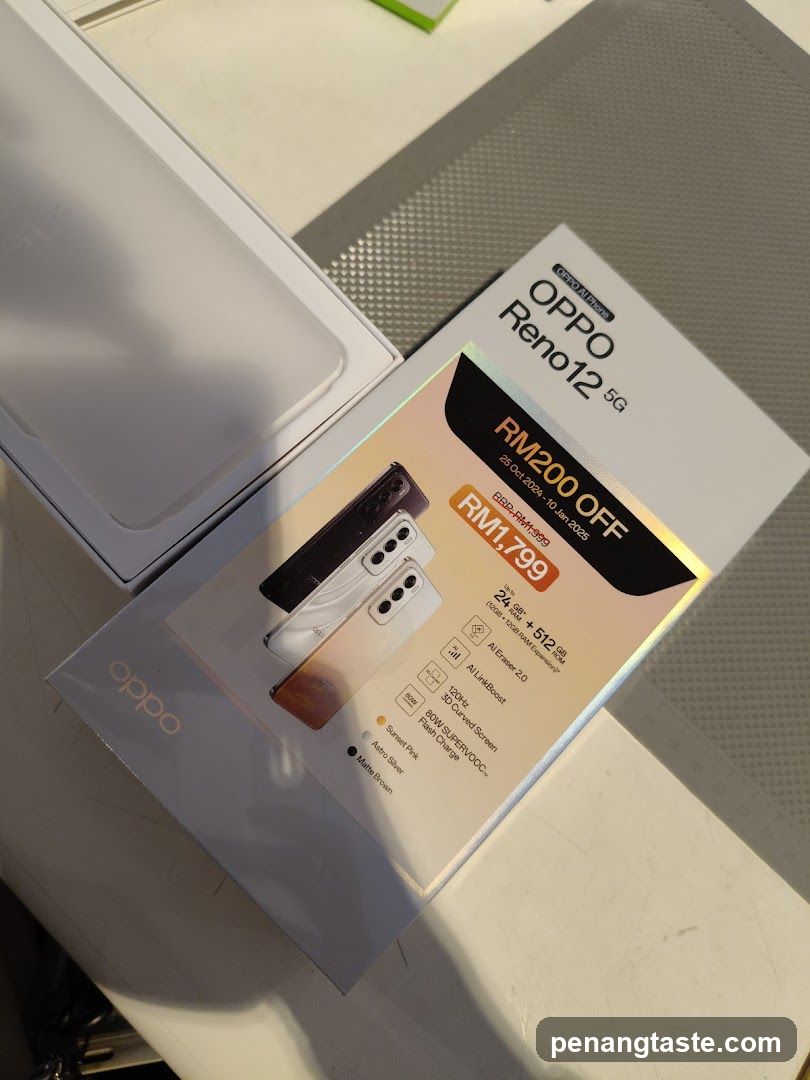 OPPO Reno12 5G Product Box