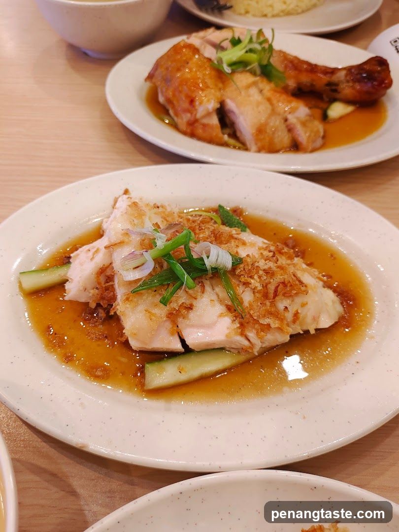 Dining Table with Chicken Dishes