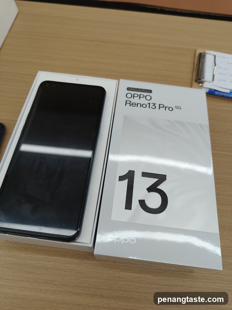 OPPO Reno13 Pro 5G Smartphone and Box