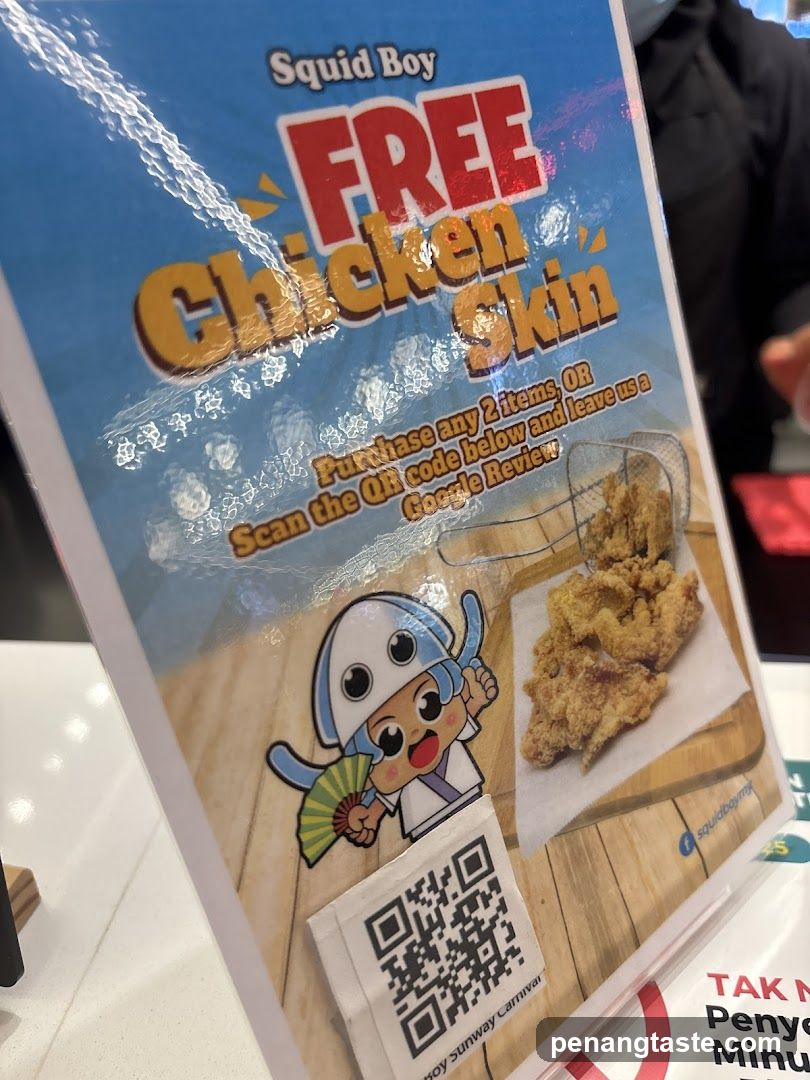 Squid Boy promotional sign