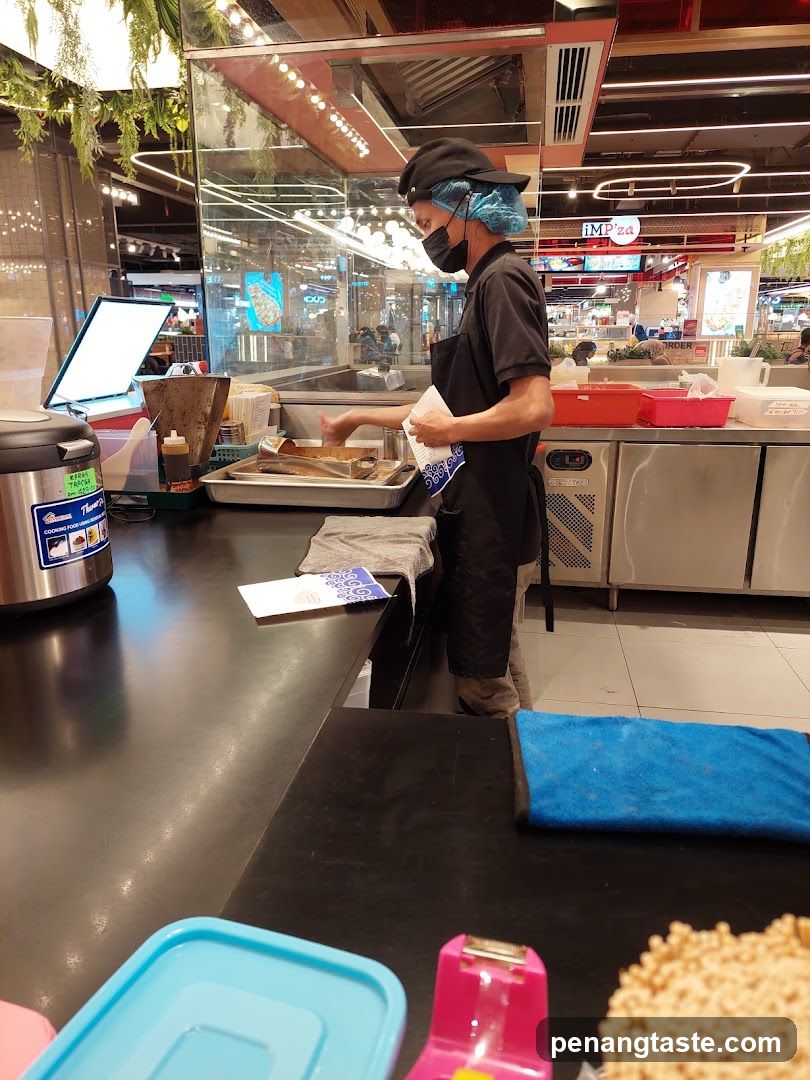 Food stall interior