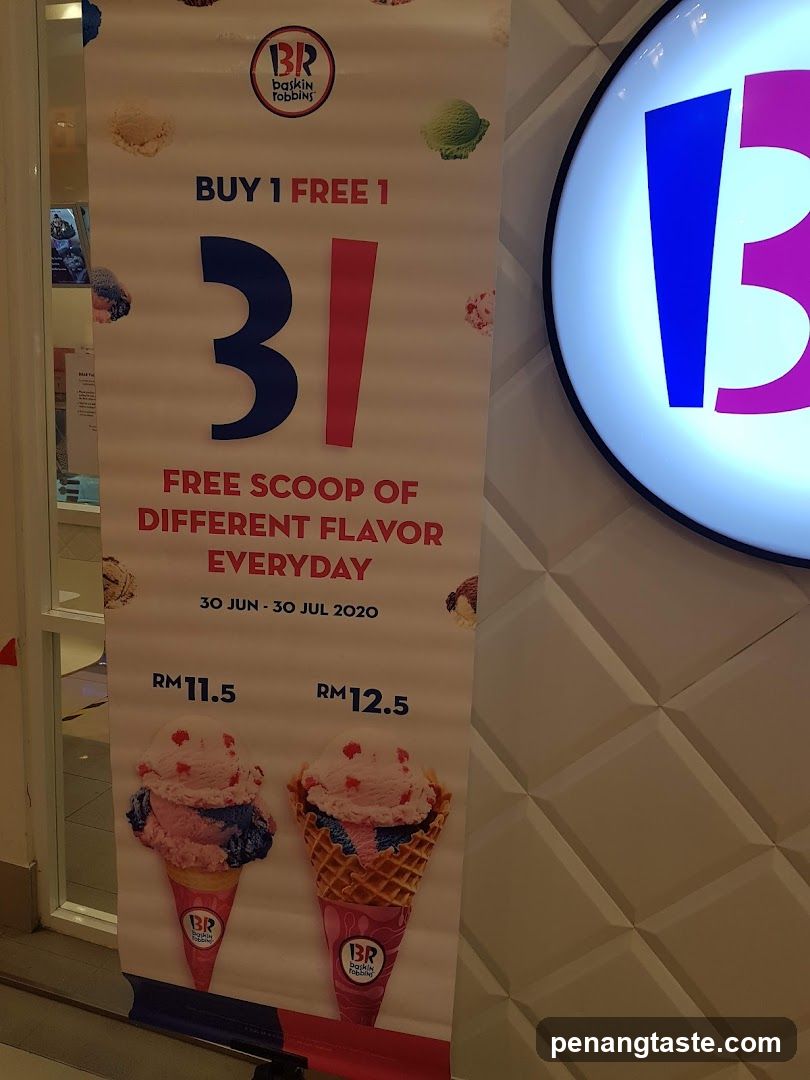 Baskin Robbins promotional poster