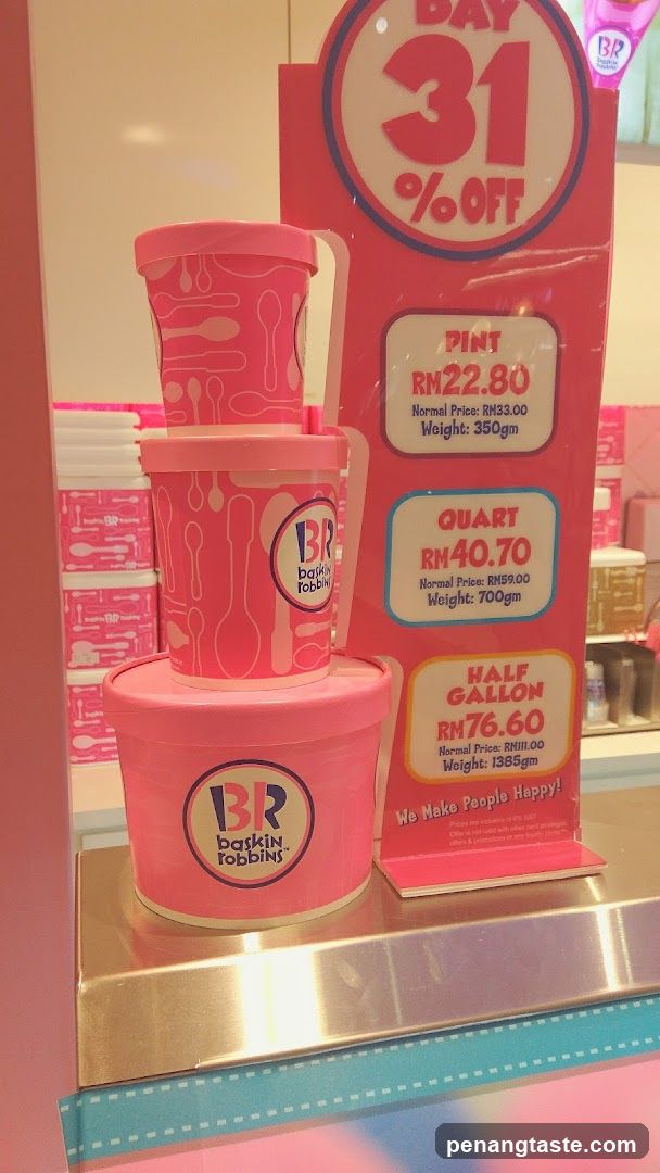 Baskin-Robbins promotional display