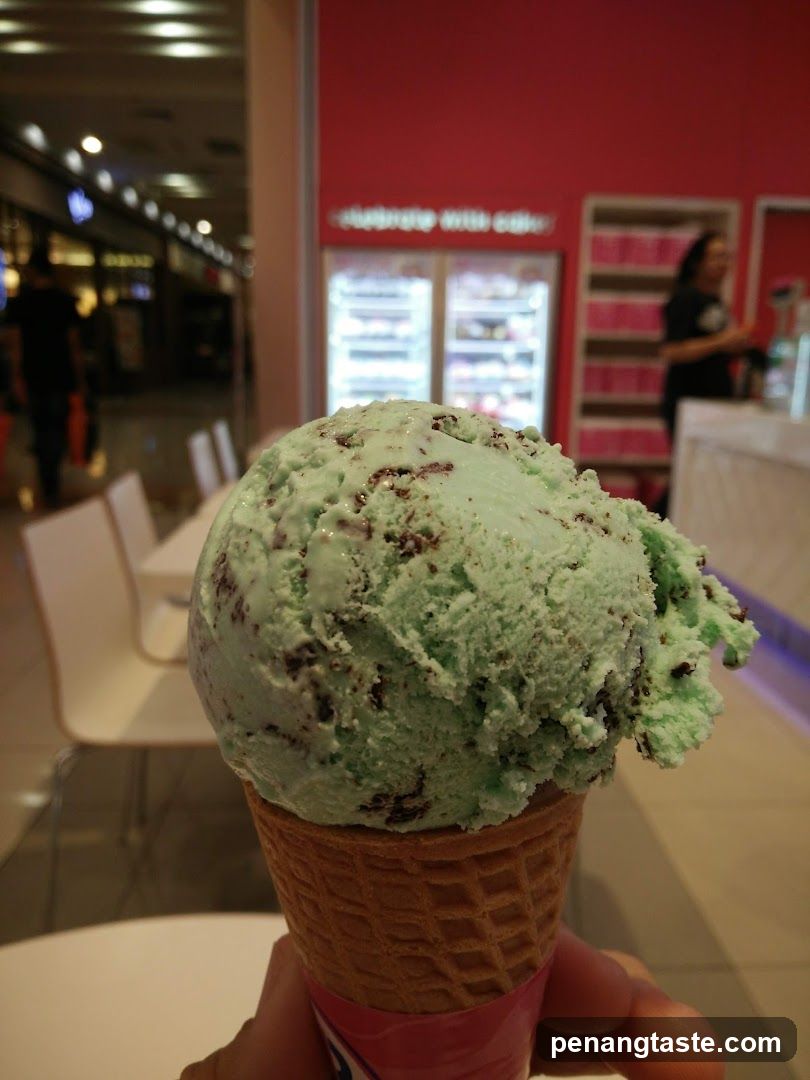 Ice Cream Cone in Mall Setting