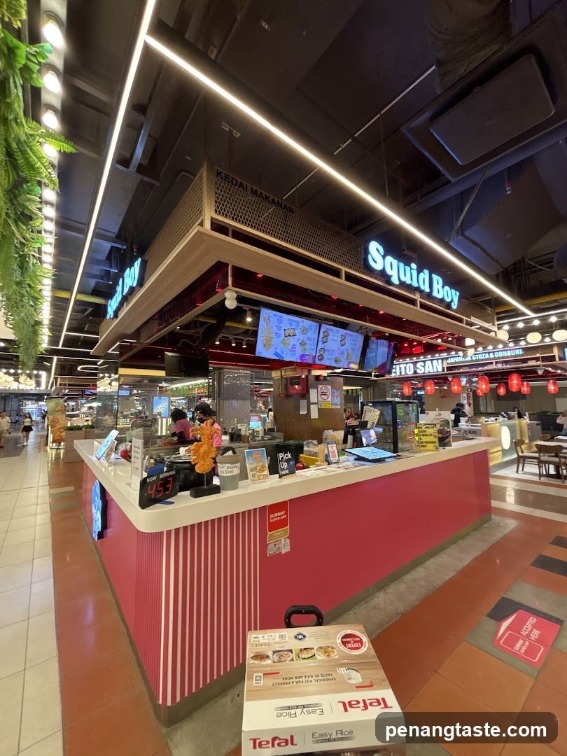 Squid Boy Food Stall Interior