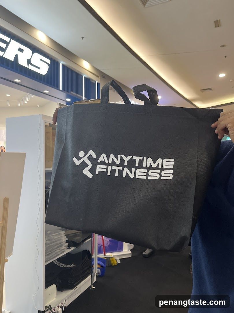 Anytime Fitness branded tote bag