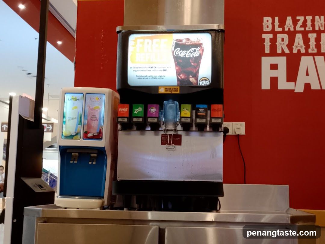 Soda Dispenser in Retail Setting