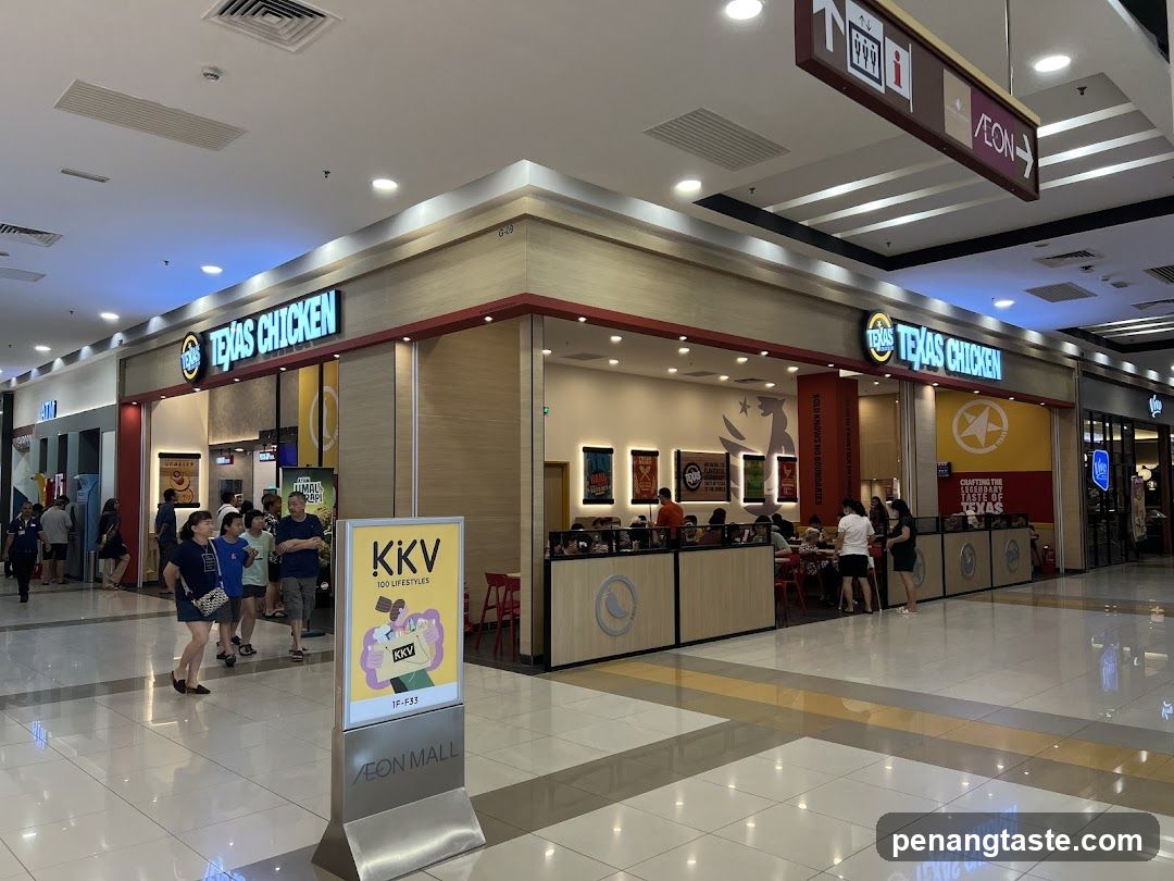 AEON MALL Interior with Texas Chicken Store