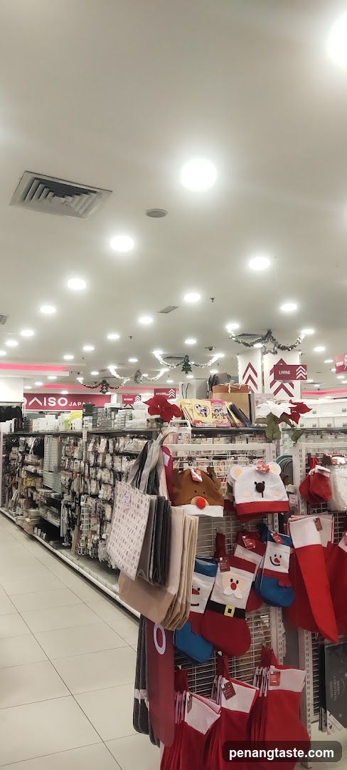 Store Interior with Christmas Decorations