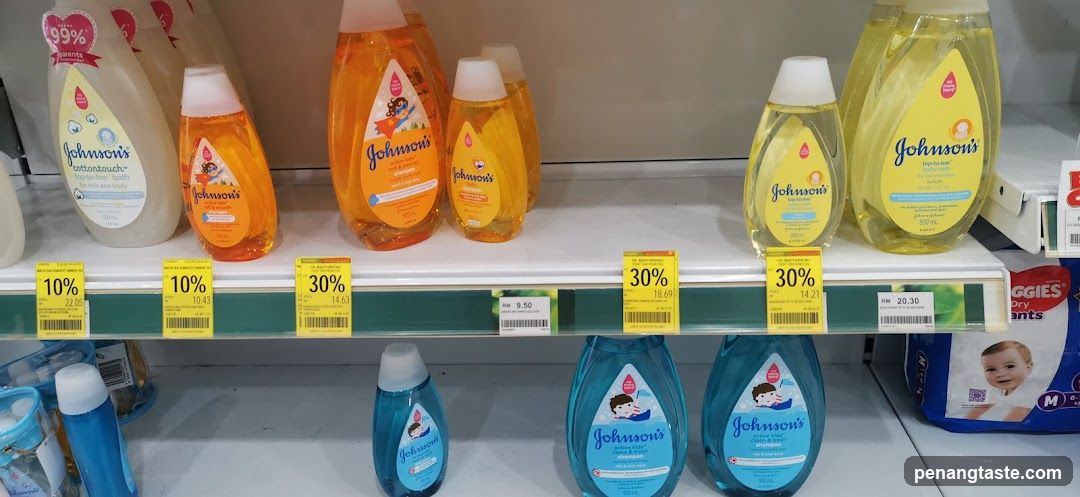 Johnson's Baby Products on Shelf