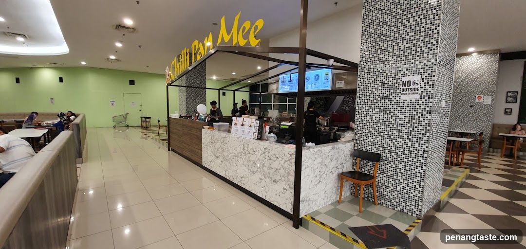 Interior of a food court