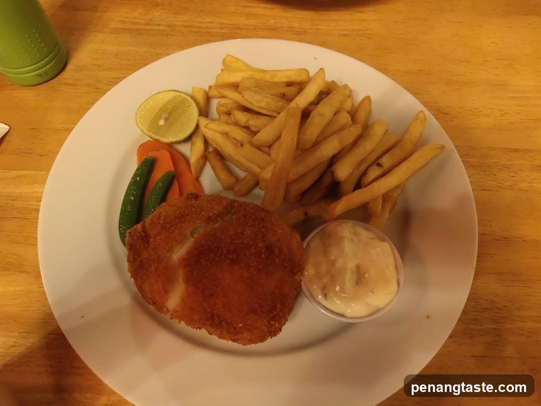 Food Plate on Wooden Table