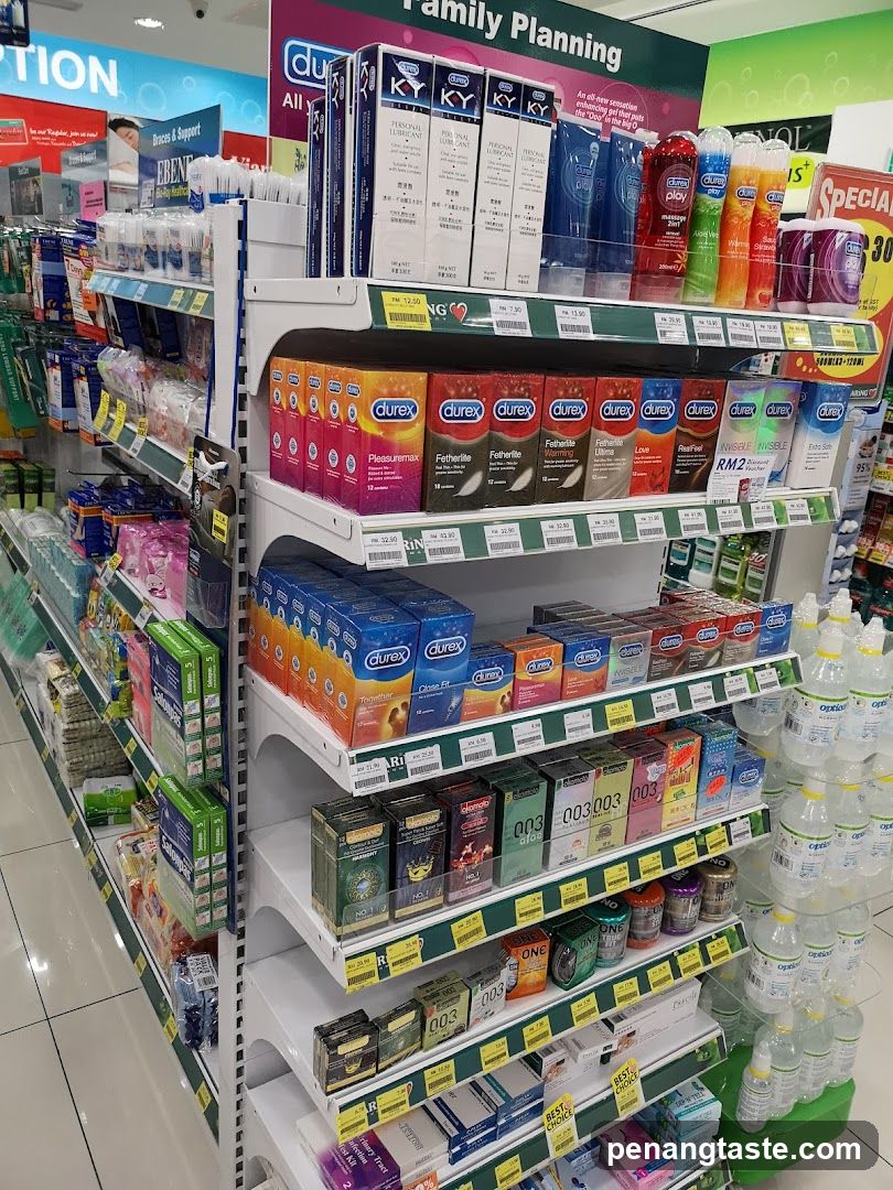 Condoms and Personal Lubricants Display